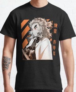 Kyojuro Rengoku Demon Slayer Kimetsu No Yaiba Design Classic T-Shirt RB0812 product Offical Shirt Anime Merch