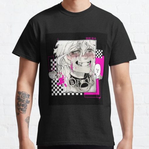 Nagito Komaeda "Die for me??" Design Classic T-Shirt RB0812 product Offical Shirt Anime Merch