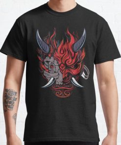 Cyberpunk Oni Demon Classic T-Shirt RB0812 product Offical Shirt Anime Merch