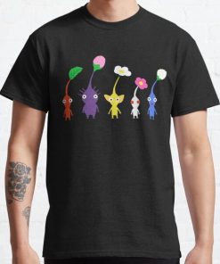 cute pikmin pattern Classic T-Shirt RB0812 product Offical Shirt Anime Merch