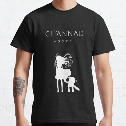 CLANNAD - Girl & Robot (White Edition) Classic T-Shirt RB0812 product Offical Shirt Anime Merch