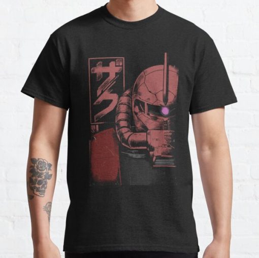 Zaku Half Face  Classic T-Shirt RB0812 product Offical Shirt Anime Merch