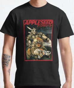 APPLESEED - 80's Anime Cyberpunk Military Action Classic T-Shirt RB0812 product Offical Shirt Anime Merch