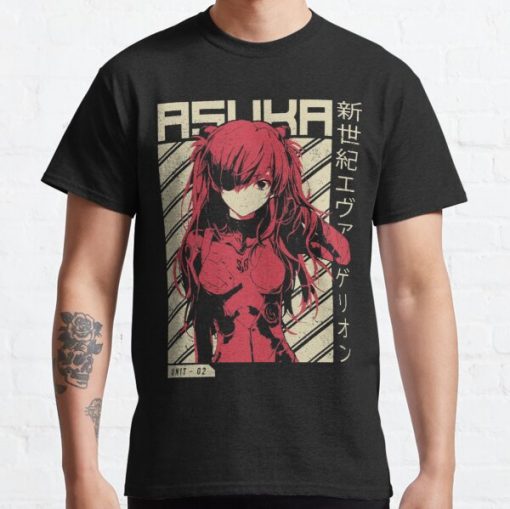 asuka evangelion Classic T-Shirt RB0812 product Offical Shirt Anime Merch