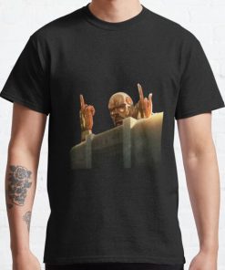 Colossal Titan Attack on Titans (SnK) Funny Design Classic T-Shirt RB0812 product Offical Shirt Anime Merch