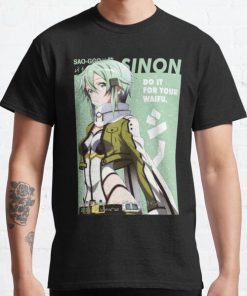 Sword Art Online - Sinon Classic T-Shirt RB0812 product Offical Shirt Anime Merch
