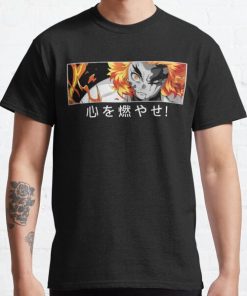 Rengoku Demon Slayer Shirt - Set Your Heart Ablaze! Classic T-Shirt RB0812 product Offical Shirt Anime Merch