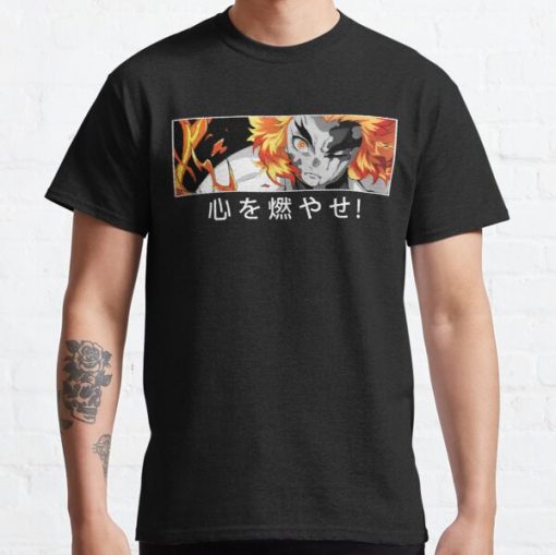 Rengoku Demon Slayer Shirt - Set Your Heart Ablaze! Classic T-Shirt RB0812 product Offical Shirt Anime Merch