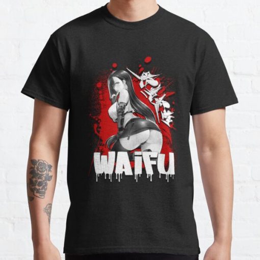 Tifa Lockhart Graffiti - FF7 Remake Classic T-Shirt RB0812 product Offical Shirt Anime Merch
