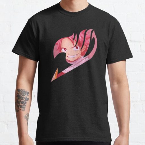 Natsu Pink Fairy Tail Symbol Classic T-Shirt RB0812 product Offical Shirt Anime Merch