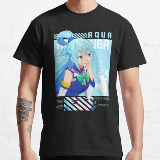 Aqua - konosuba  Classic T-Shirt RB0812 product Offical Shirt Anime Merch