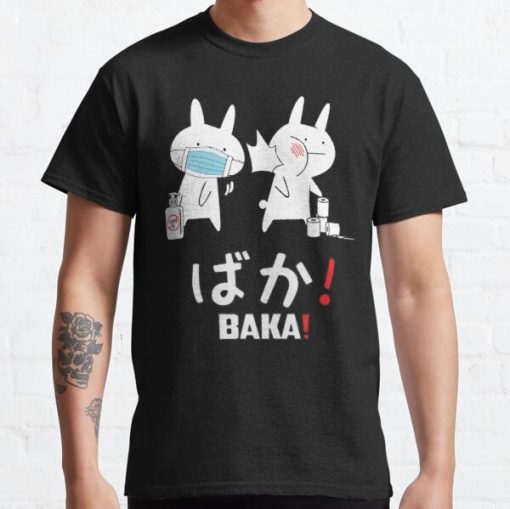 Funny Anime Rabbit Baka Slap! Toilet Paper Shortage! Classic T-Shirt RB0812 product Offical Shirt Anime Merch