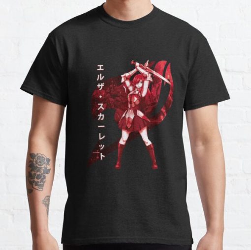 Fairy Tail - Erza Scarlet Classic T-Shirt RB0812 product Offical Shirt Anime Merch