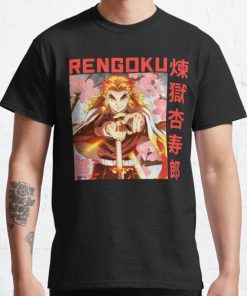 Demon Slayer Kimetsu No Yaiba Rengoku Shirt Classic T-Shirt RB0812 product Offical Shirt Anime Merch