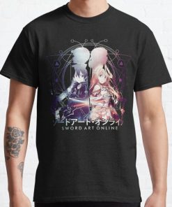 Sword Art Online - Kirito and Asuna Classic T-Shirt RB0812 product Offical Shirt Anime Merch