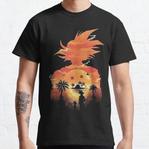 Dragon Ball Z, Son Goku Collection Classic T-Shirt RB0812 product Offical Shirt Anime Merch