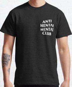 ANTI HENTAI HENTAI CLUB Classic T-Shirt RB0812 product Offical Shirt Anime Merch