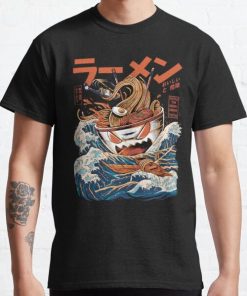 The black Great Ramen Classic T-Shirt RB0812 product Offical Shirt Anime Merch
