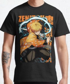 Kimetsu no Yaiba - Agatsuma Zenitsu Classic T-Shirt RB0812 product Offical Shirt Anime Merch