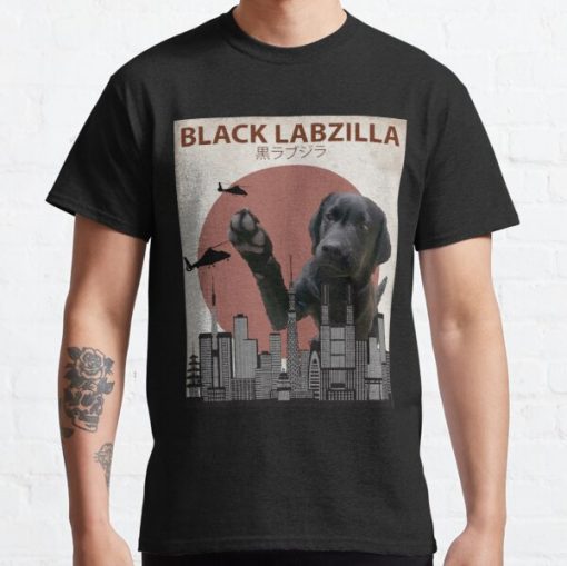 Black Labzilla - Giant Labrador Retriever Lab Dog Monster Classic T-Shirt RB0812 product Offical Shirt Anime Merch
