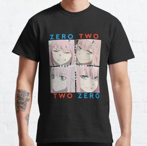 Darling in the FranXX (Zero Two Moods) Classic T-Shirt RB0812 product Offical Shirt Anime Merch
