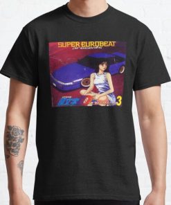 Initial D Mako Super Eurobeat Anime  Classic T-Shirt RB0812 product Offical Shirt Anime Merch