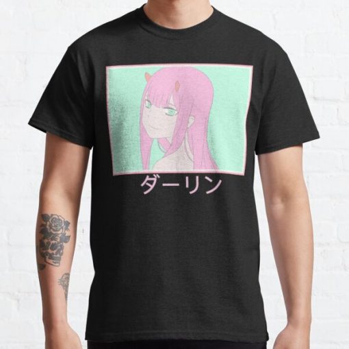 Pastel Zero Two Classic T-Shirt RB0812 product Offical Shirt Anime Merch