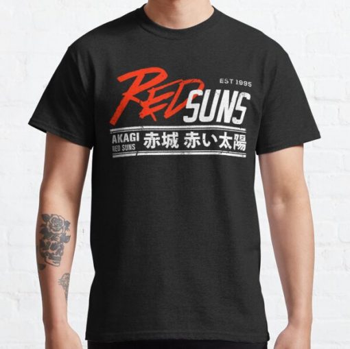 Initial D - RedSuns Tee (White) Classic T-Shirt RB0812 product Offical Shirt Anime Merch
