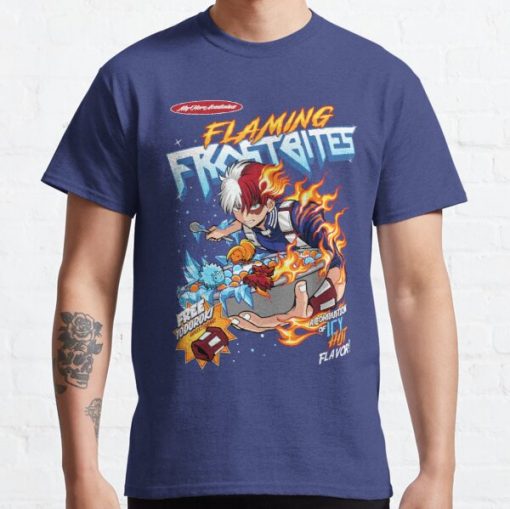 Todoroki Flaming Frostbites ( My hero Academia ) Classic T-Shirt RB0812 product Offical Shirt Anime Merch