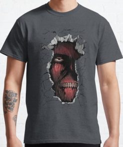 Attack on Titan: The Titan inside the Wall Classic T-Shirt RB0812 product Offical Shirt Anime Merch