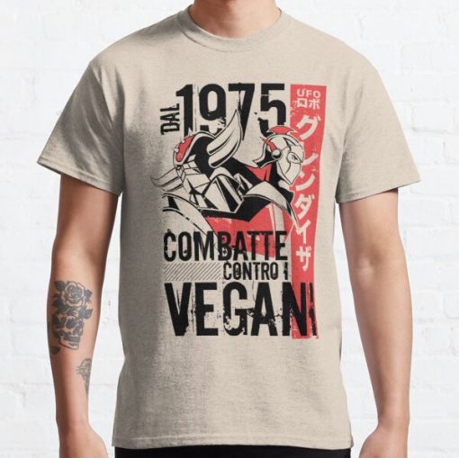 046b Goldrake Contro Vegani Classic T-Shirt RB0812 product Offical Shirt Anime Merch