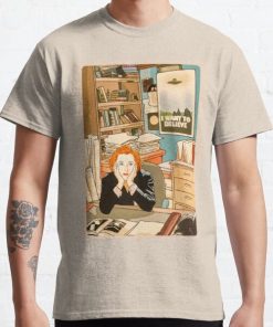 The skeptical Dana Scully in the Mulder s office The X Files  Classic T-Shirt RB0812 product Offical Shirt Anime Merch