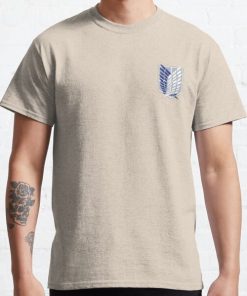 Plain Attack on Titan Survey Corps logo Classic T-Shirt RB0812 product Offical Shirt Anime Merch