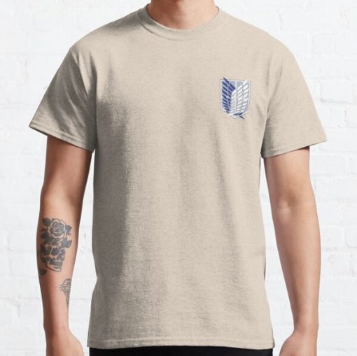 Plain Attack on Titan Survey Corps logo Classic T-Shirt RB0812 product Offical Shirt Anime Merch