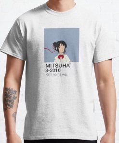 Mitsuha Miyamizu - Your name | Kimi no na wa. Classic T-Shirt RB0812 product Offical Shirt Anime Merch