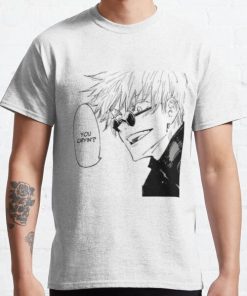 Jujutsu Kaisen - Gojo Satoru "You cryin '?" Classic T-Shirt RB0812 product Offical Shirt Anime Merch