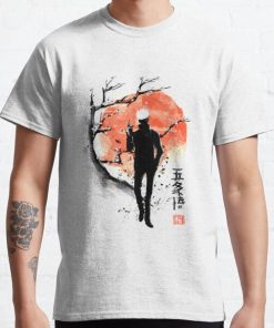 Satoru at sakura tree Classic T-Shirt RB0812 product Offical Shirt Anime Merch