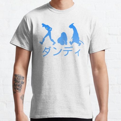 Space Dandy Silhouette "Dandy" (Blue) Classic T-Shirt RB0812 product Offical Shirt Anime Merch