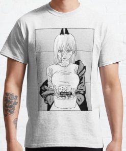 Chainsaw Man- Power With Cake Classic T-Shirt RB0812 product Offical Shirt Anime Merch