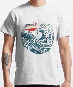 boat on big wave Classic T-Shirt RB0812 product Offical Shirt Anime Merch