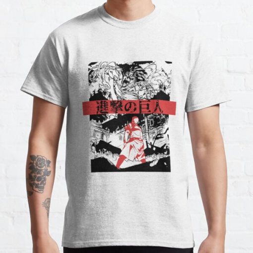 Attack on Titan Season 4 Poster design Classic T-Shirt RB0812 product Offical Shirt Anime Merch