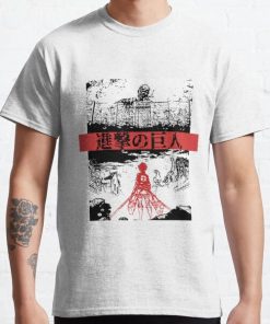Attack on Titan Season 1 Poster design Classic T-Shirt RB0812 product Offical Shirt Anime Merch