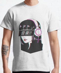 Music! - Sad Japanese Aesthetic Classic T-Shirt RB0812 product Offical Shirt Anime Merch