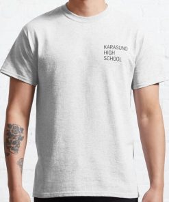 Karasuno Uniform Practice Shirt Design (Black Print) Classic T-Shirt RB0812 product Offical Shirt Anime Merch