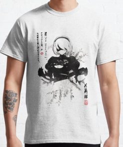 NieR:Automata 2B Japan Ink ニーア_オートマタ Classic T-Shirt RB0812 product Offical Shirt Anime Merch