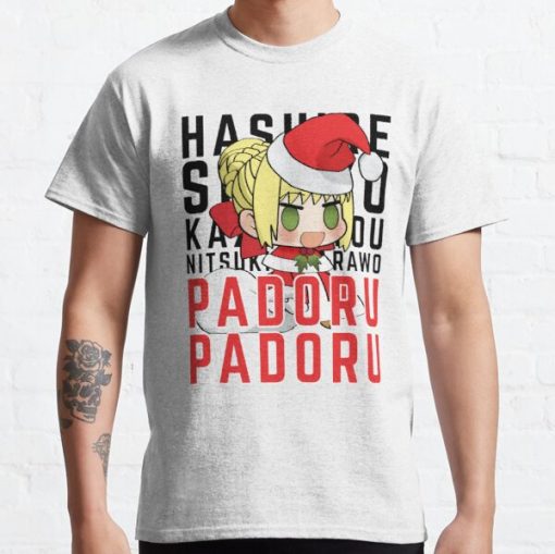 SABER NERO -CHRISTMAS PADORU PADORU Classic T-Shirt RB0812 product Offical Shirt Anime Merch