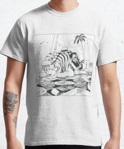 One Piece - Monkey D. Luffy & Tiger Classic T-Shirt RB0812 product Offical Shirt Anime Merch