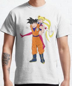 Goku and Sailor Moon Classic T-Shirt RB0812 product Offical Shirt Anime Merch
