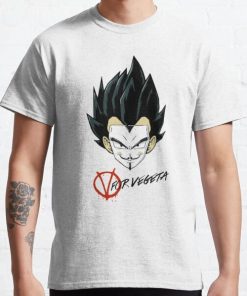 V for Vegeta Classic T-Shirt RB0812 product Offical Shirt Anime Merch