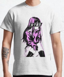 SCHOOLGIRL (Pink) - Sad Anime Japanese Aesthetic Classic T-Shirt RB0812 product Offical Shirt Anime Merch